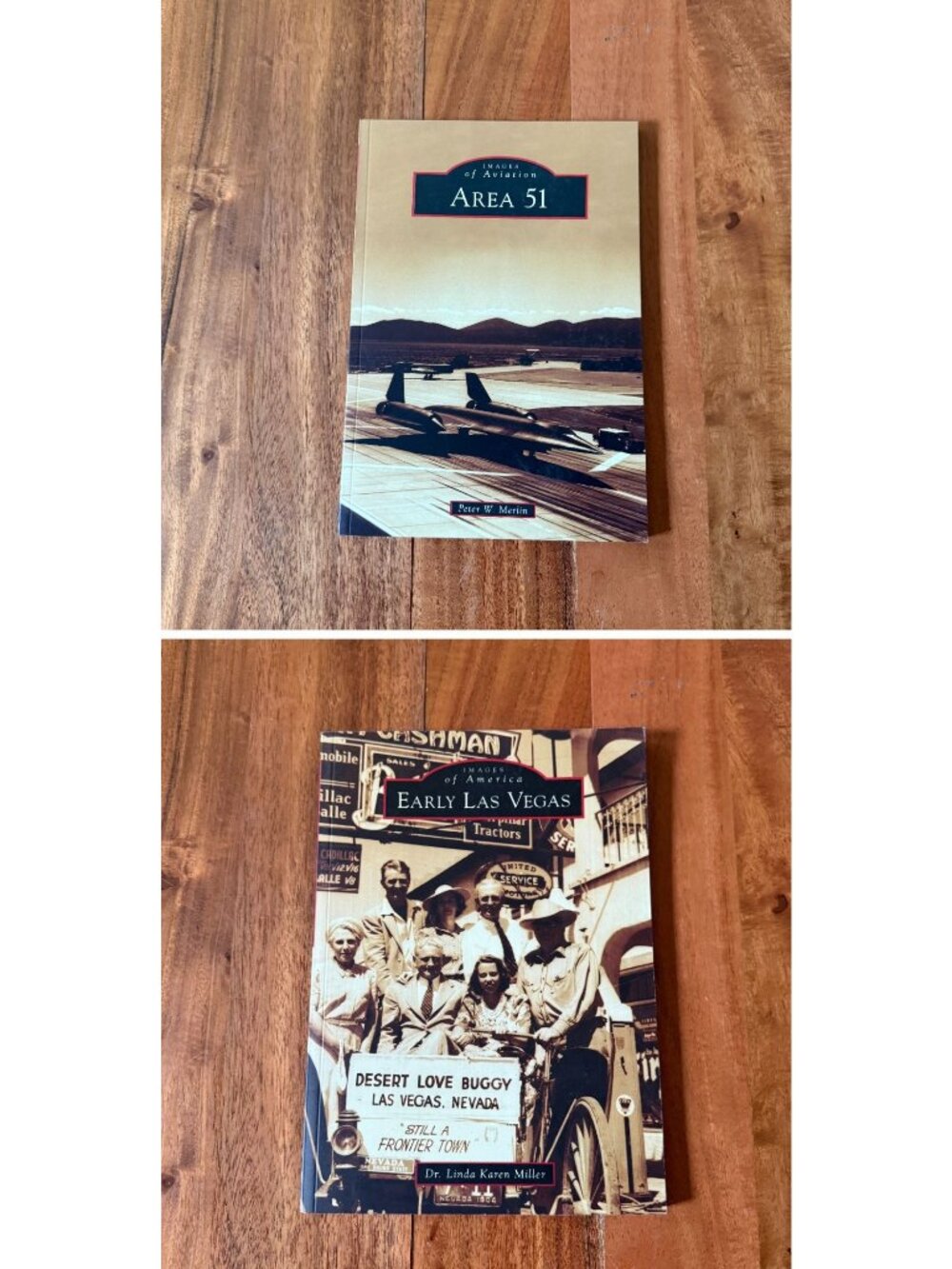 Lot of 2 Arcadia Publishing Books Area 51 & Early Las Vegas History Paperback